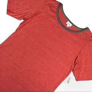Dress LuLaRoe Julia Red Heathered Ringer NWT